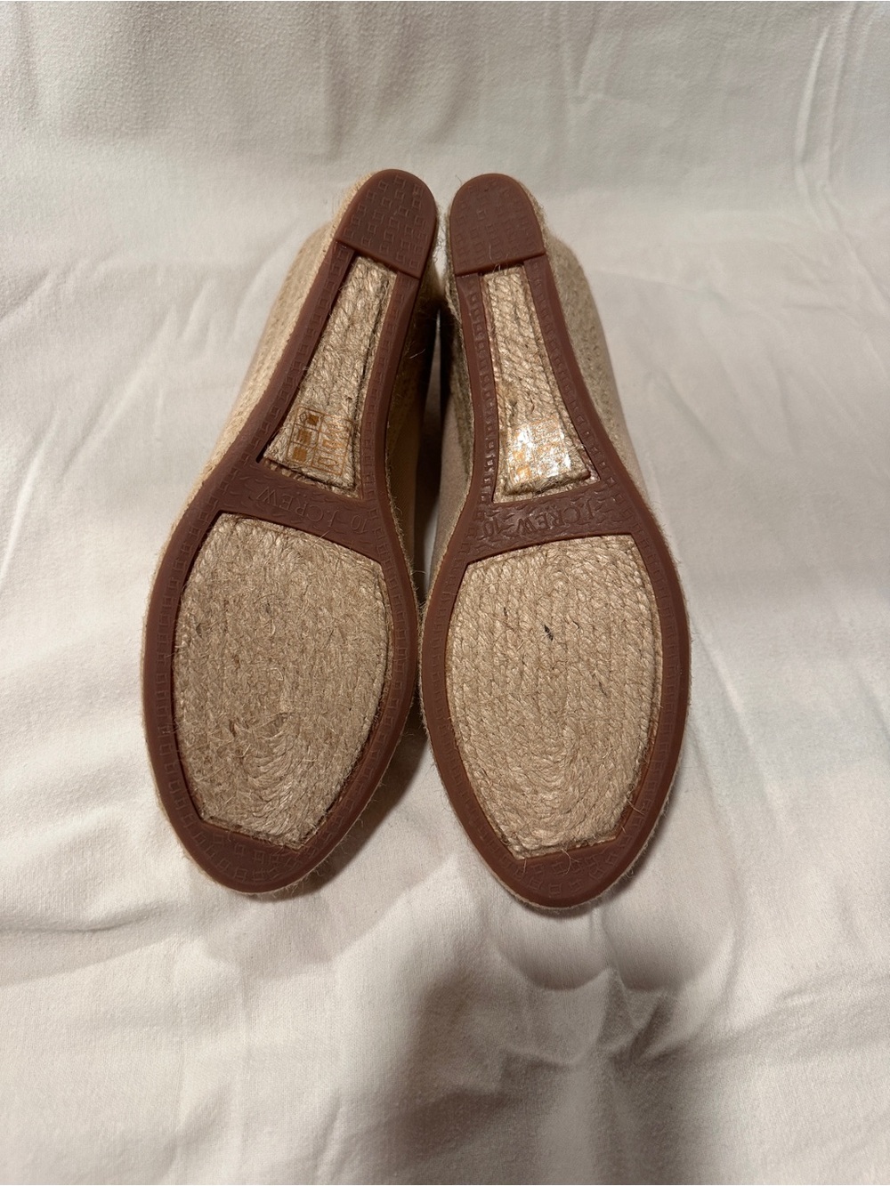 Women’s J Crew Factory Size 10 Neutral Espadrille Wedge Pumps - Beige - Picture 4 of 4